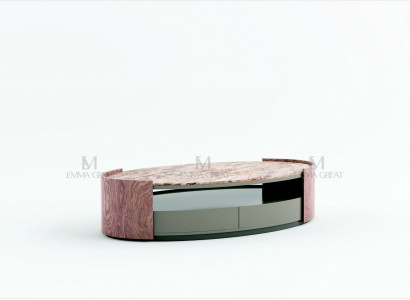 Designer oval coffee table, living room table, coffee table, sofa table, side marble